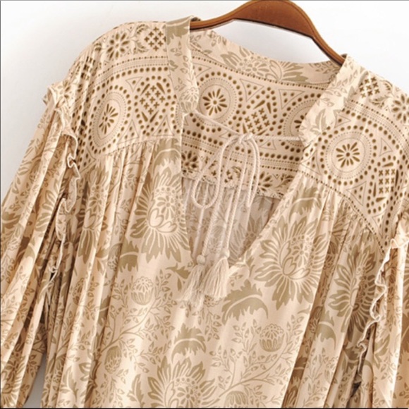 Safari Boho Mini Dress - Picture 5 of 16